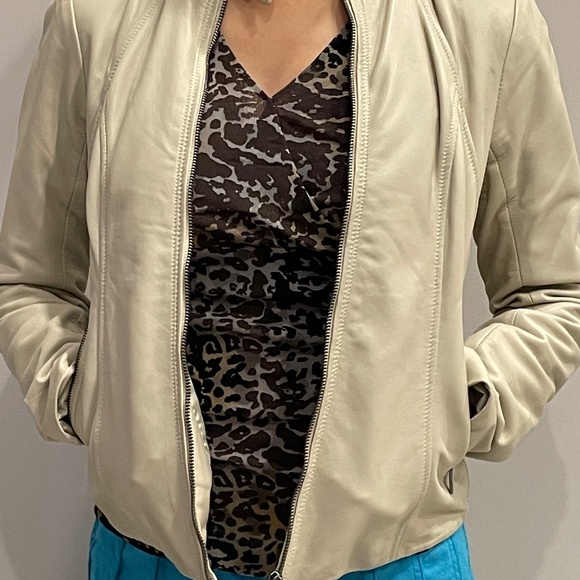 Cole Haan Leather Jacket - Picture 1 of 7